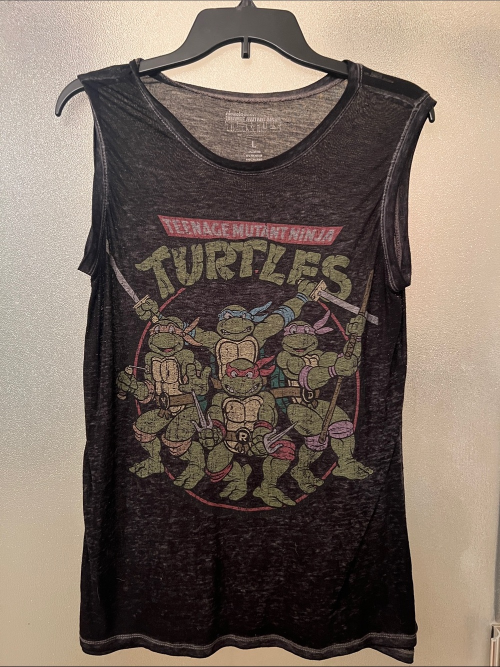 Nickelodeon Black Teenage Mutant Ninja Turtles Graphic Tank